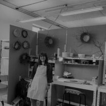 Caitlin Norman in her studio space