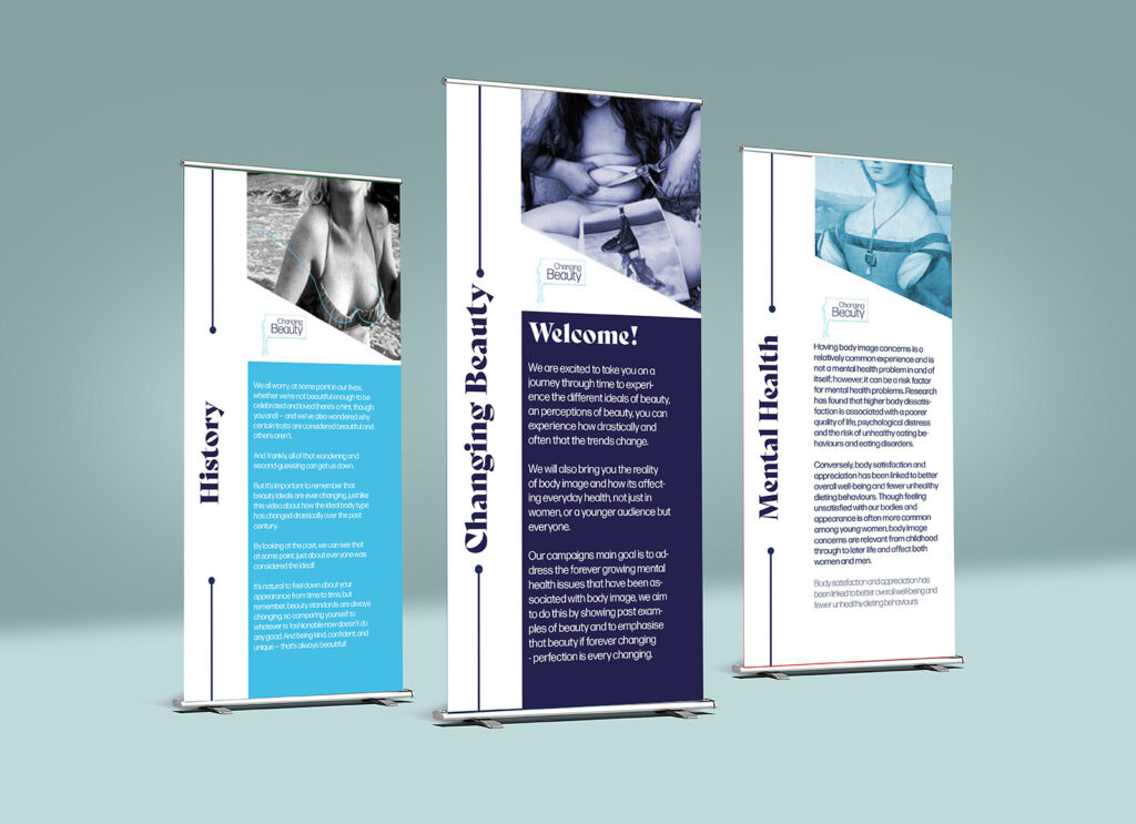 Two Blank Roll Up Display Banner